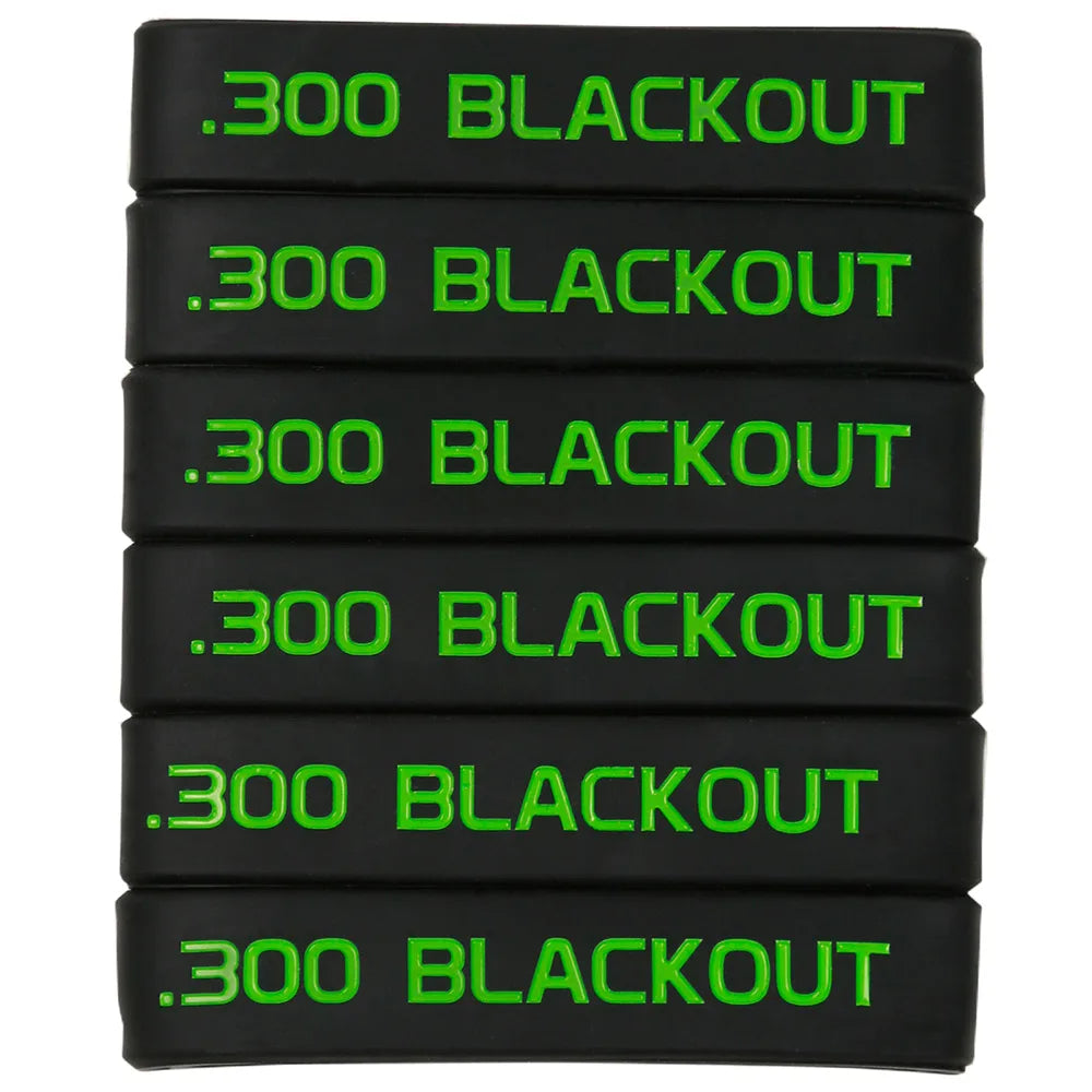 6 Pcs Magazine Marking Band for 7.62x39 5.56 Nato 300 Blackout 6.5 CREEDMOOR Magazine Marking Rubber Band Muti-Colors