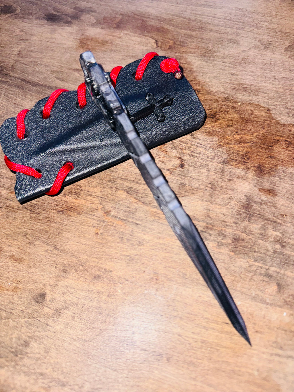 Christian Cross G10 Knife