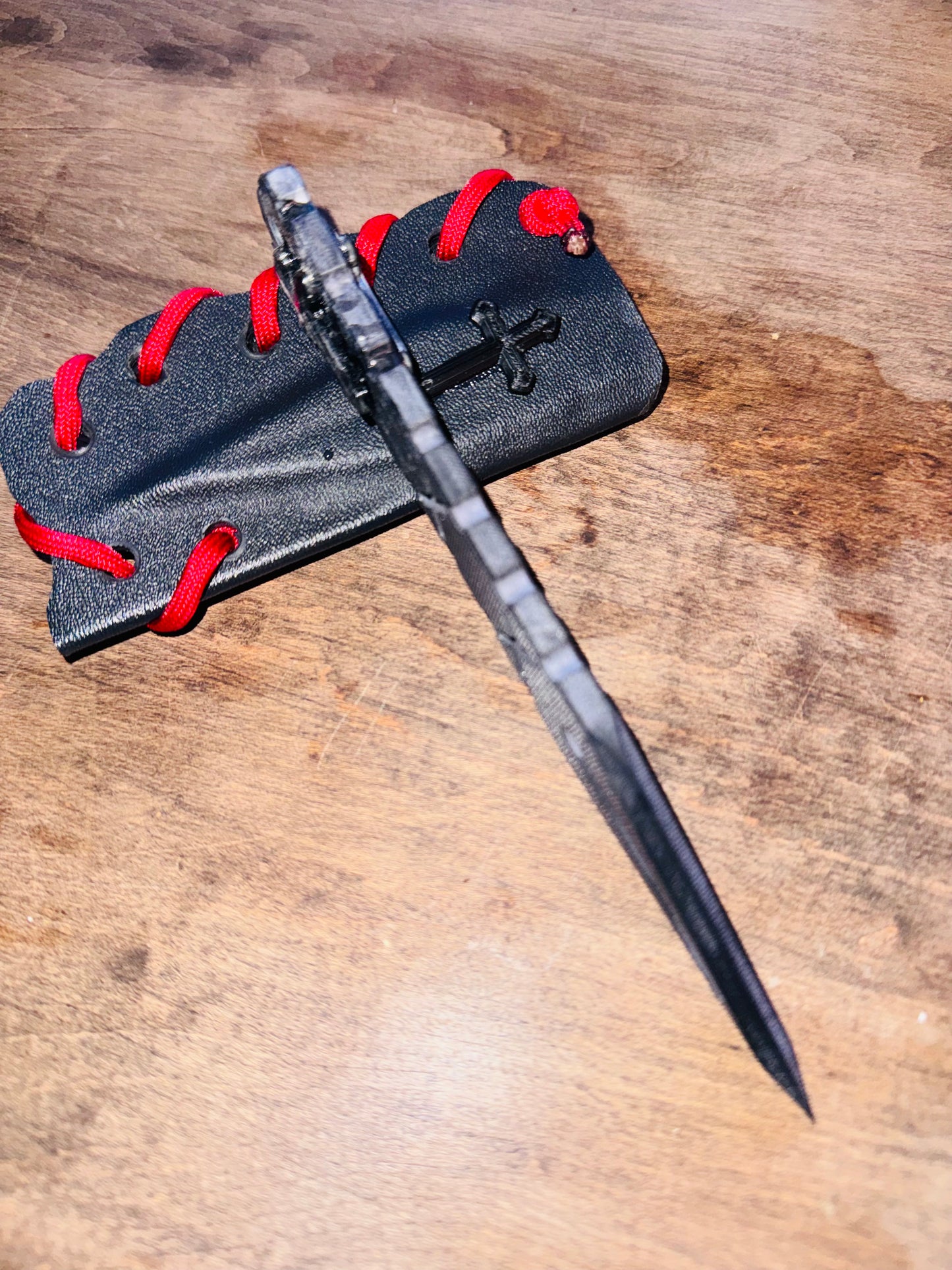 Christian Cross G10 Knife