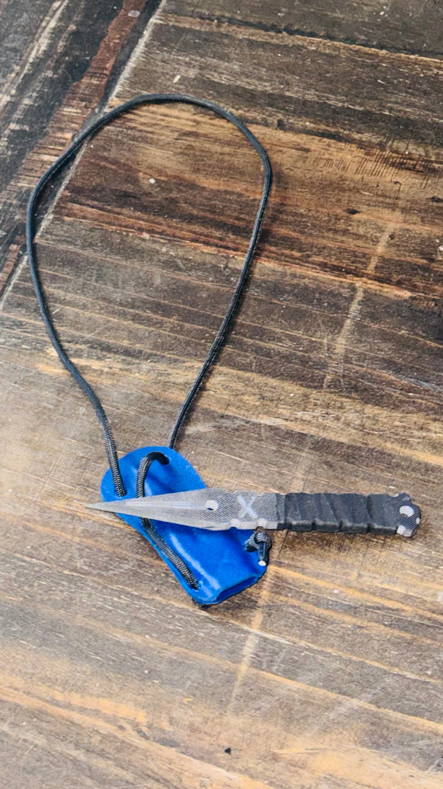 E.D.C. Hidden Necklace G10 Knife