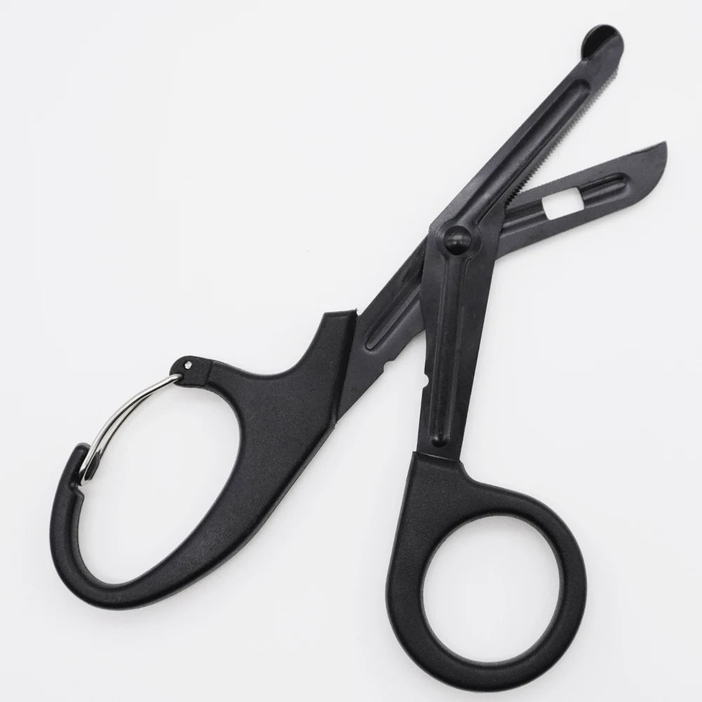 Rhino Rescue Trauma Shears 7.5" Premium Stainless Steel Medical Emergency Scissors with Non-Stick Blades, Fluoride-Coated 1PC