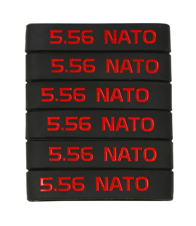 6 Pcs Magazine Marking Band for 7.62x39 5.56 Nato 300 Blackout 6.5 CREEDMOOR Magazine Marking Rubber Band Muti-Colors