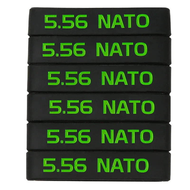 6 Pcs Magazine Marking Band for 7.62x39 5.56 Nato 300 Blackout 6.5 CREEDMOOR Magazine Marking Rubber Band Muti-Colors