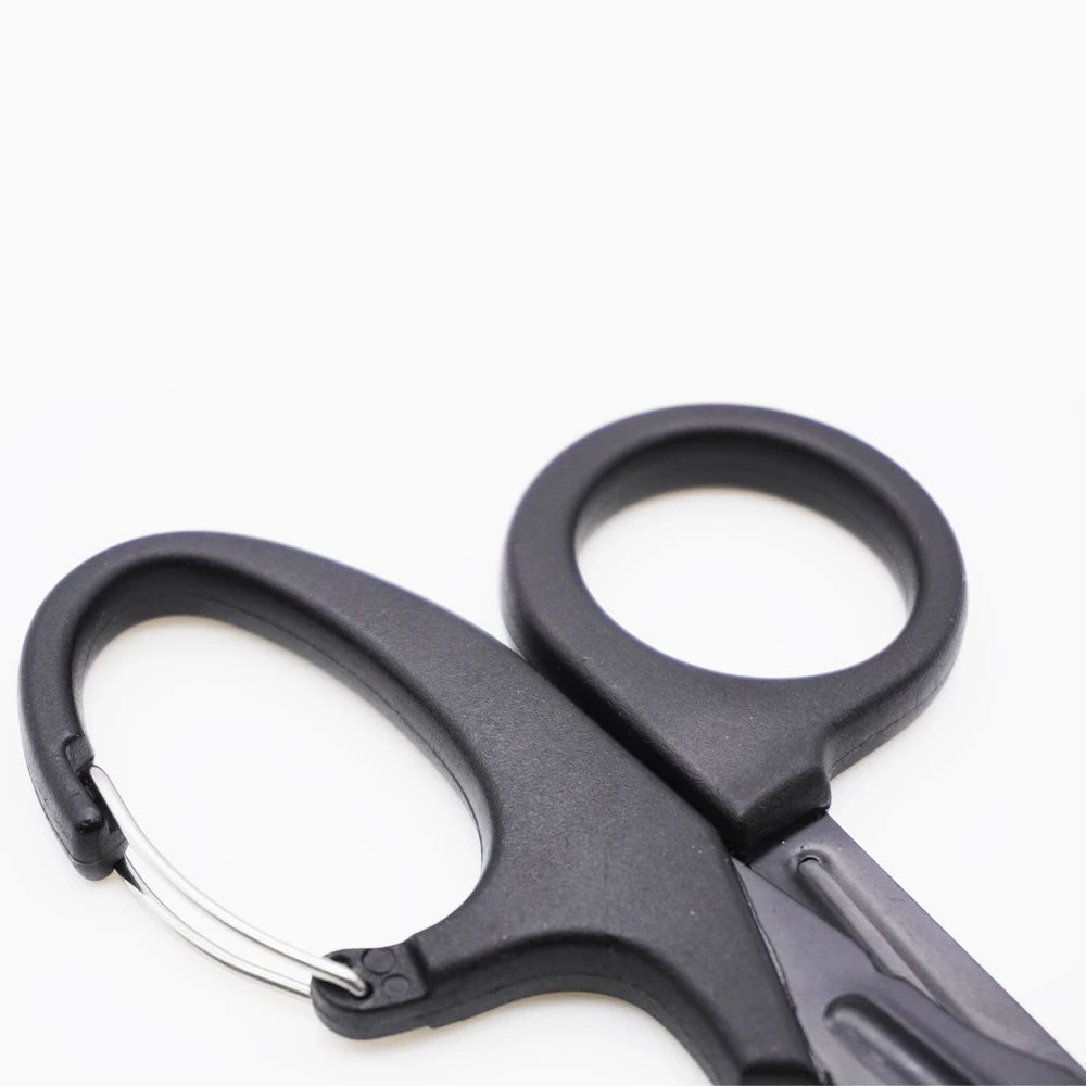 Rhino Rescue Trauma Shears 7.5" Premium Stainless Steel Medical Emergency Scissors with Non-Stick Blades, Fluoride-Coated 1PC