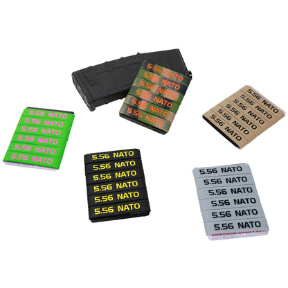 6 Pcs Magazine Marking Band for 7.62x39 5.56 Nato 300 Blackout 6.5 CREEDMOOR Magazine Marking Rubber Band Muti-Colors