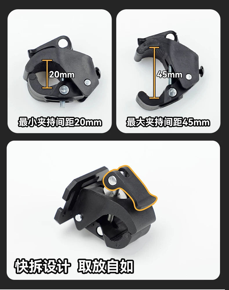 MOLLE quick release tool clip with adjustable axe cover for outdoor self-defense and portable EDC tool