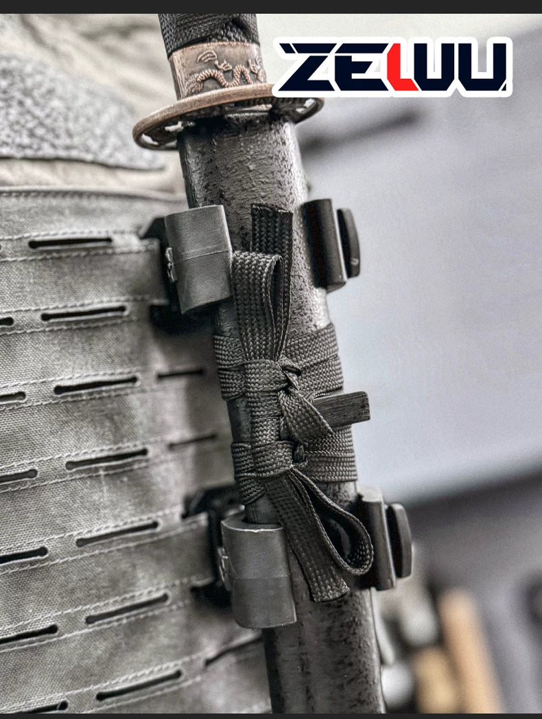 MOLLE quick release tool clip with adjustable axe cover for outdoor self-defense and portable EDC tool