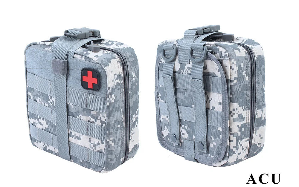 TACTIFANS First Aid Pouch Patch Bag Molle Hook and Loop Amphibious Tactical Medical kit EMT Emergency EDC Rip-Away Survival IFAK