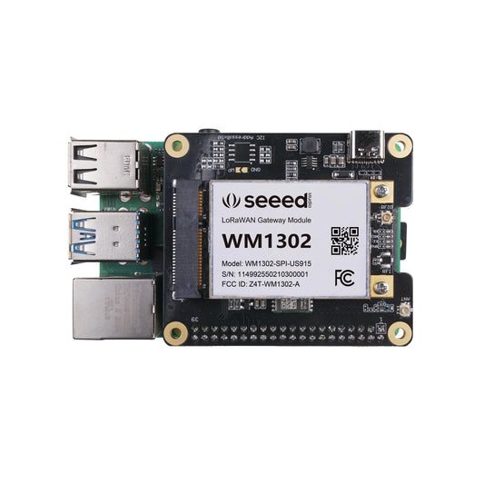 WM1302 Raspberry Pi Hat, Add-on board for WM1302 LoRaWAN Module, Based on LoRa Concentrator Semtech SX1302