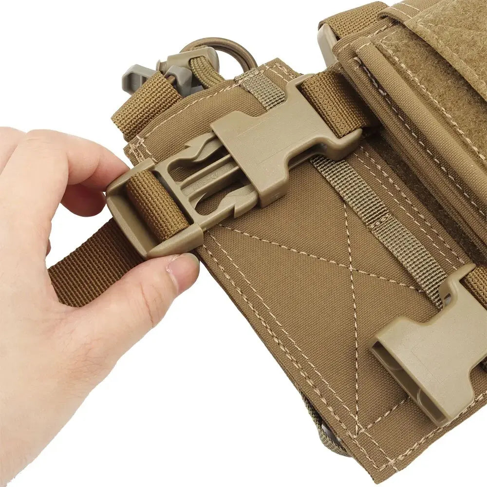MK4 Chest Rig with 5.56/7.62 Magazine Pouch Holder, Pistol/Wing Pouch, Molle Dangler Pouch