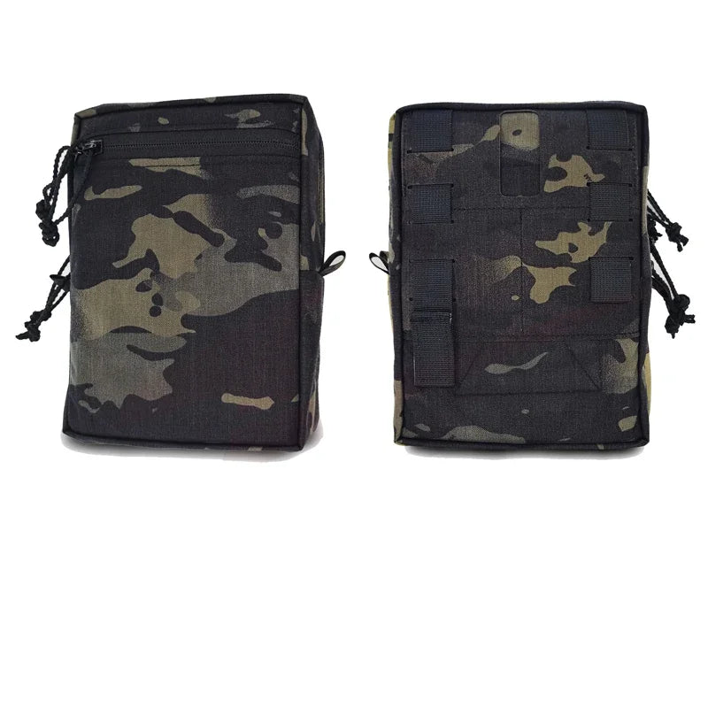 Tactical SS Style GP Tall Pouch Laser Cut MOLLE EDC Pouch Airsoft Vest Hunting Multi-purpose Utility Multicam Storage Bag Gear