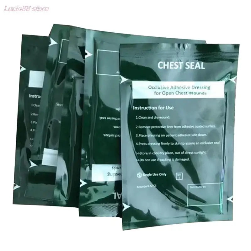 1pc North American Rescue Hyfin Chest Seal Medical Chest Seal Vented Outdoor Emergency First Aid Freeshipping