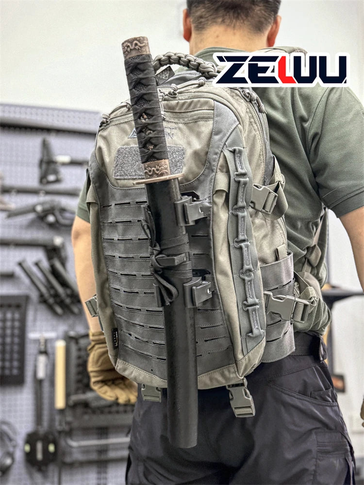 MOLLE quick release tool clip with adjustable axe cover for outdoor self-defense and portable EDC tool