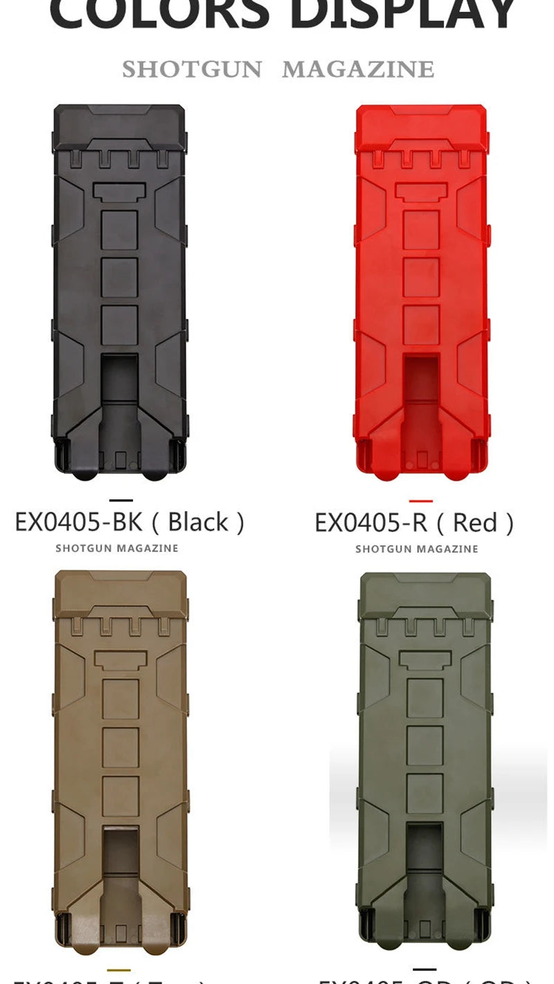 Tactical Shotgun Magazine Pouch Paintball 10 Rounds 12 Gauge Reload Ammo Shells Molle Magazine Box Hunting Vest Accessories