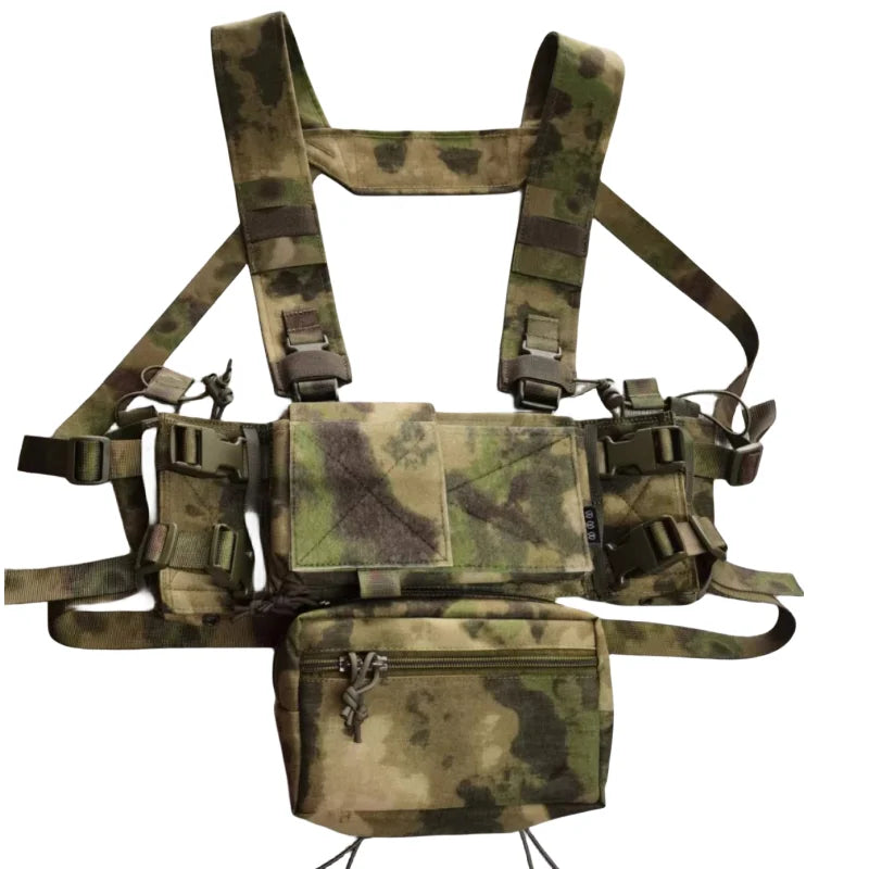 MK4 Chest Rig with 5.56/7.62 Magazine Pouch Holder, Pistol/Wing Pouch, Molle Dangler Pouch