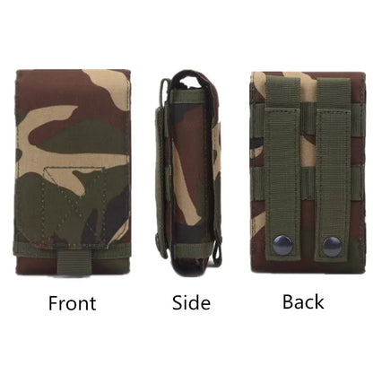 Outdoor Camouflage Waist Bag Phone Holder Sport Belt Bag Case Waterproof Nylon Sport Hunting Camo Bags in Backpack