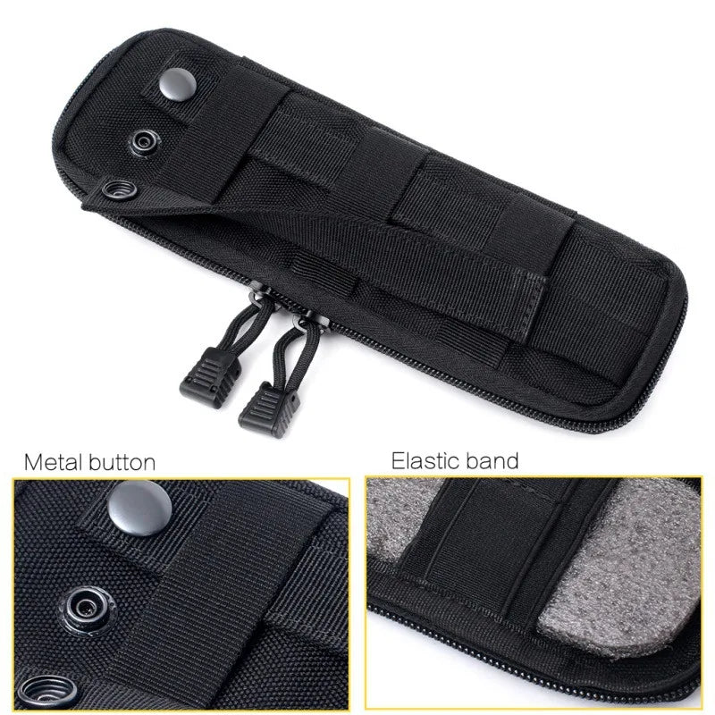 Tactical EDC Knives Pouch Folding Knife Holder Bag Molle Knife Pouch Pocket Nylon Outdoor Hunting