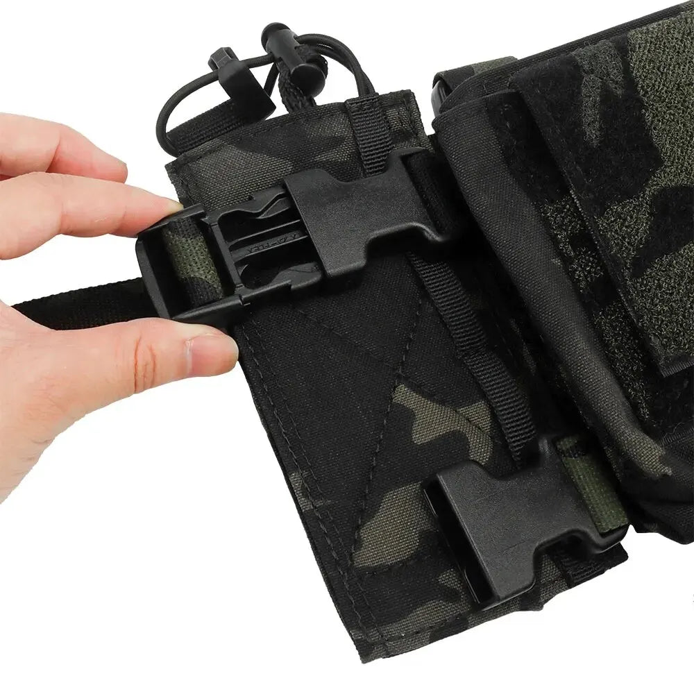 MK4 Chest Rig with 5.56/7.62 Magazine Pouch Holder, Pistol/Wing Pouch, Molle Dangler Pouch