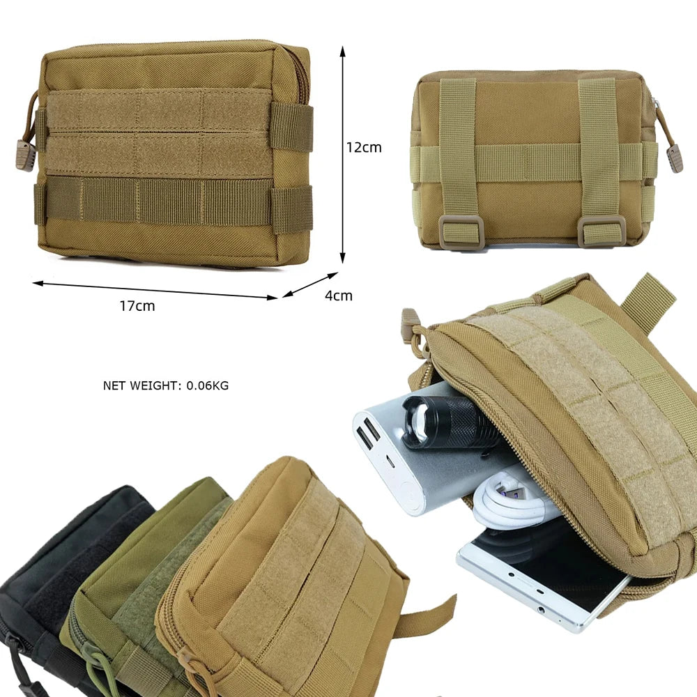 Tactical Bags Molle Pouches Waist Bag Men Phone Pouch Camping Hunting Accessories Belt Fanny Pack EDC Pack