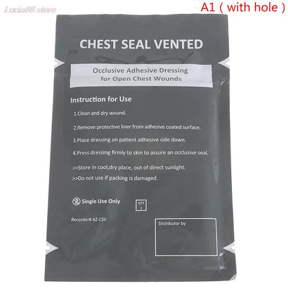 1pc North American Rescue Hyfin Chest Seal Medical Chest Seal Vented Outdoor Emergency First Aid Freeshipping