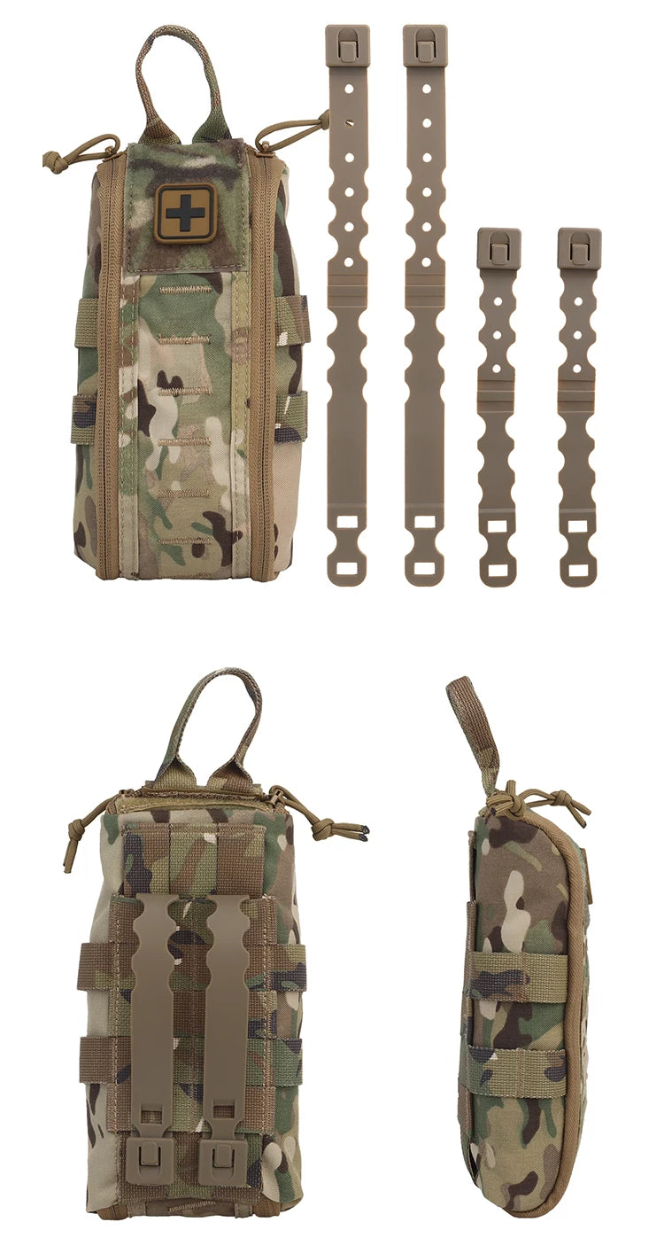 Nylon Tactical Bag First Aid Kits Molle Pouch Mini Waist Bag Outdoor Camping Survival Tool EDC Pouch