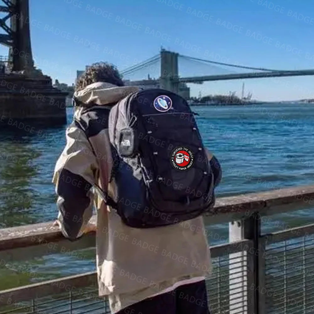 I Survived The Great Toilet Paper TP Crisis 2020 Embroidered Patches Army Military Stickers On Clothes Patch Badge