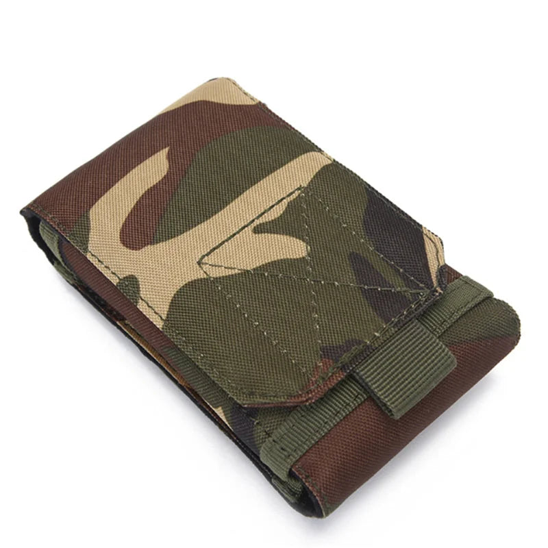 Outdoor Camouflage Waist Bag Phone Holder Sport Belt Bag Case Waterproof Nylon Sport Hunting Camo Bags in Backpack