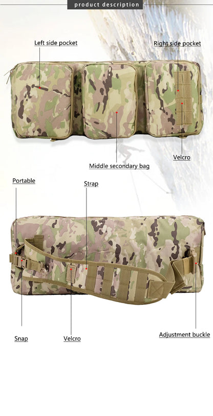 MP5 Tactical Backpack for Outdoor CS, Airsoft Hunting Weapon Pack, Niper Rifle, Molle Gun Bag, Single Shoulder Bag, Oxford 60cm