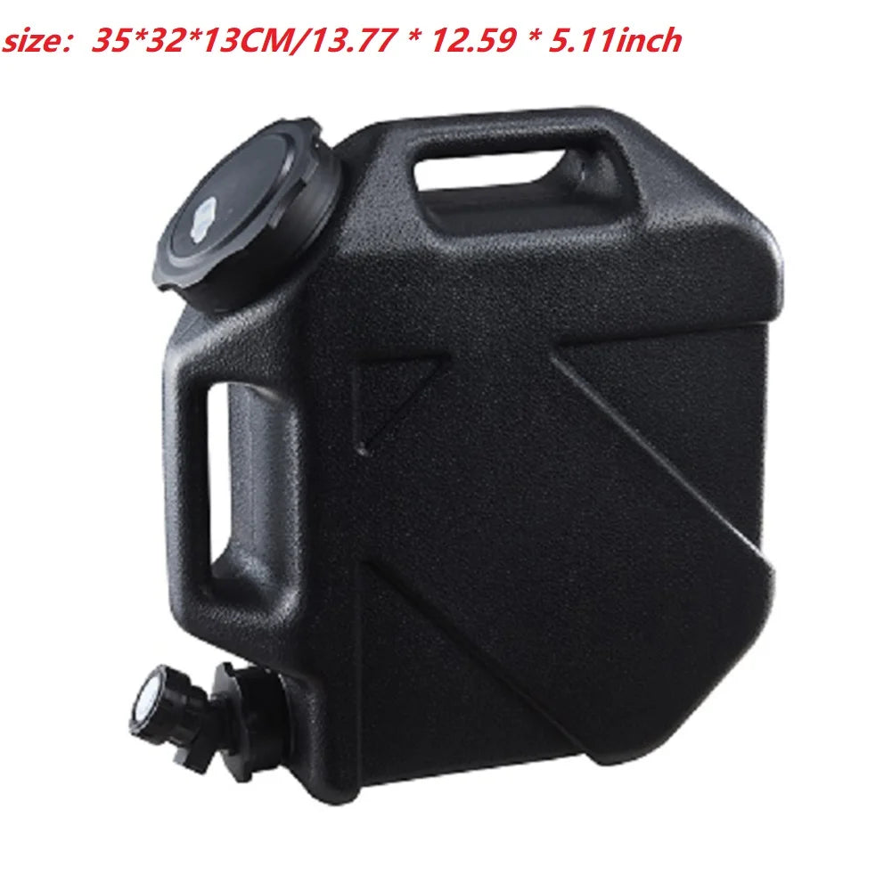 11L Water Bucket Large Capacity Portable Drinking Water Canister with Detachable Faucet No Leakage for Outdoor Travel Driving