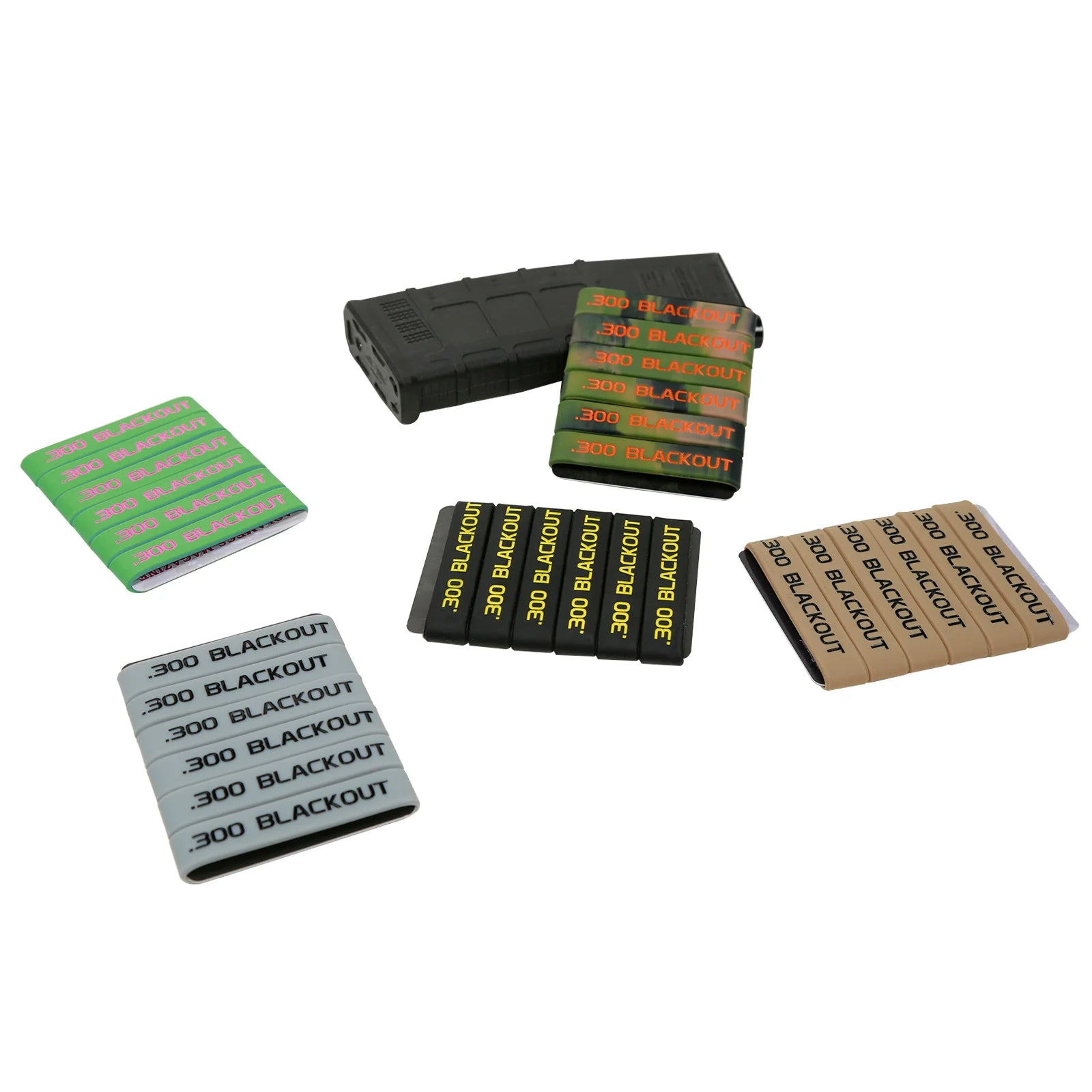 6 Pcs Magazine Marking Band for 7.62x39 5.56 Nato 300 Blackout 6.5 CREEDMOOR Magazine Marking Rubber Band Muti-Colors