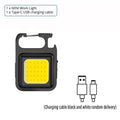 Super Bright MINI COB Keychain Flashlight Charging Lamp Camping Lights with Magnet 4 Lighting Modes for Camping Home