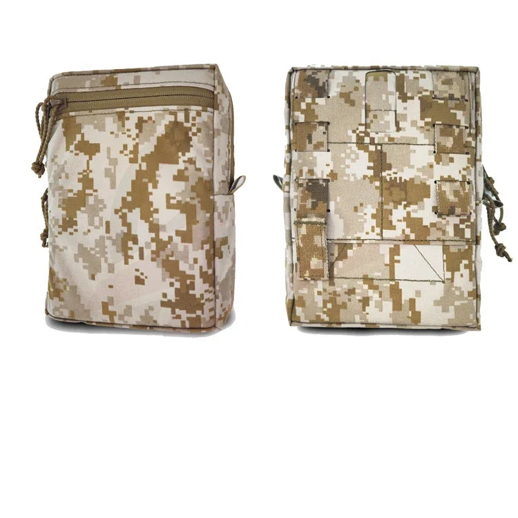 Tactical SS Style GP Tall Pouch Laser Cut MOLLE EDC Pouch Airsoft Vest Hunting Multi-purpose Utility Multicam Storage Bag Gear