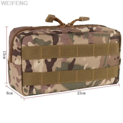 Tactical Molle EDC Pouch First Aid Kit Pouch Cell Phone Pouch Holder Waist Pack Emergency EMT Utility Tool Pouch Hunting Bag