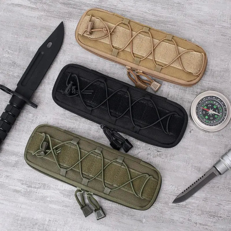 Tactical EDC Knives Pouch Folding Knife Holder Bag Molle Knife Pouch Pocket Nylon Outdoor Hunting