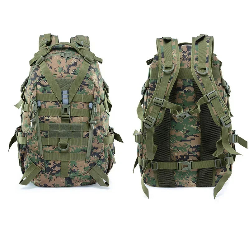 Tactical Backpack Large Capacity Sports Bag Molle System Luminous Strips Hunting Shooting Bags Hiking Camping Riding Rucksack