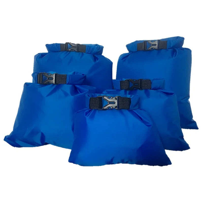 5pcs Waterproof Dry Bag For Camping Drifting Hiking Swimming Rafting Kayaking River Trekking Bags Outdoor Storage Pack Sack
