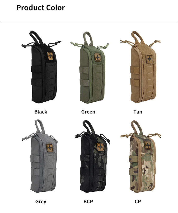 Nylon Tactical Bag First Aid Kits Molle Pouch Mini Waist Bag Outdoor Camping Survival Tool EDC Pouch
