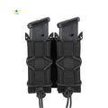 1pc Molle Pistol Mag Pouch Single Double Stack Magazine for 9mm/.40 Calibers 45acp Glock S&W M&P, Sig 226/229, and  so on