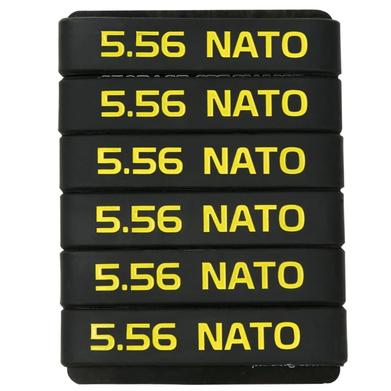 6 Pcs Magazine Marking Band for 7.62x39 5.56 Nato 300 Blackout 6.5 CREEDMOOR Magazine Marking Rubber Band Muti-Colors