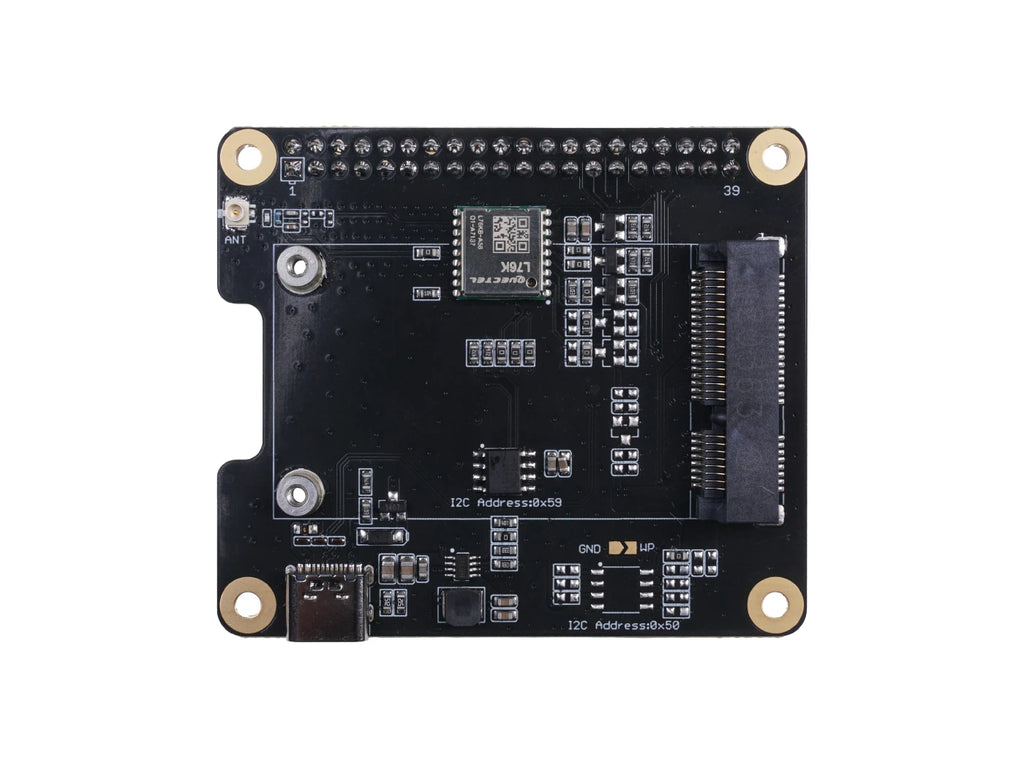 WM1302 Raspberry Pi Hat, Add-on board for WM1302 LoRaWAN Module, Based on LoRa Concentrator Semtech SX1302