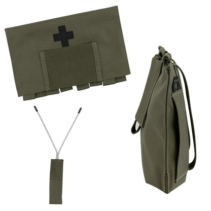 KRYDEX Tactical First Aid Kit Pouch Organizer Blow Out Pouch MOLLE 9022B Medical Equipment Outdoor Hiking Survival Bag