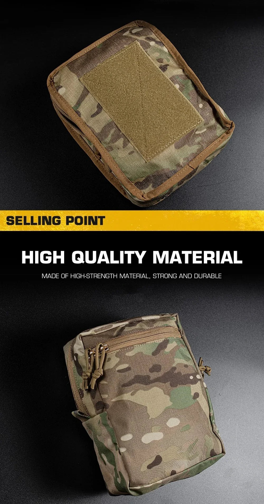 GP Pouch Tall General-Purpose Utility Pack Laser Cut Molle Night Vision Goggles Storage Back Panel Hunting Accessories