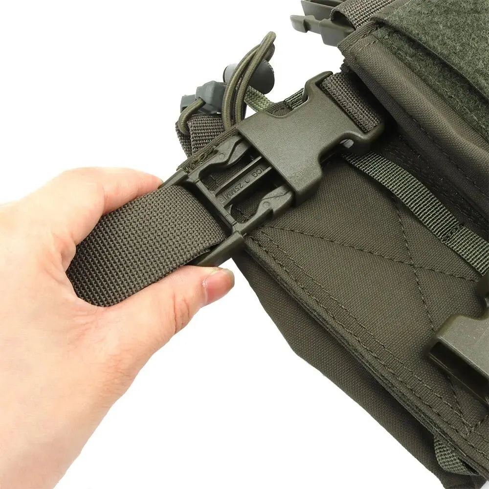 MK4 Chest Rig with 5.56/7.62 Magazine Pouch Holder, Pistol/Wing Pouch, Molle Dangler Pouch