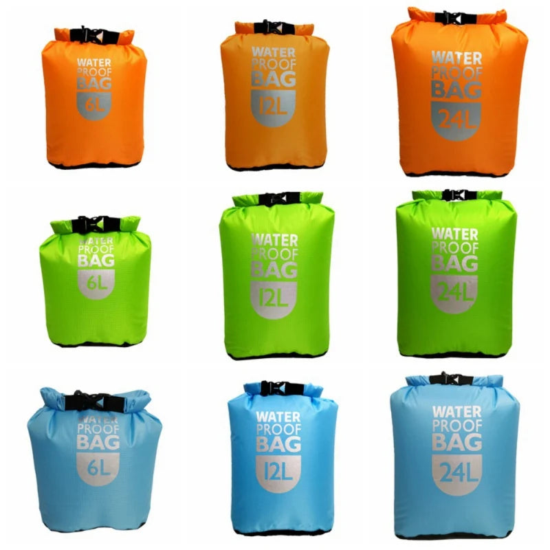 Swimming Waterproof Dry Bag Pack Rafting Kayaking River Trekking Floating Sailing Canoing Boating Water Resistance Dry Sacks