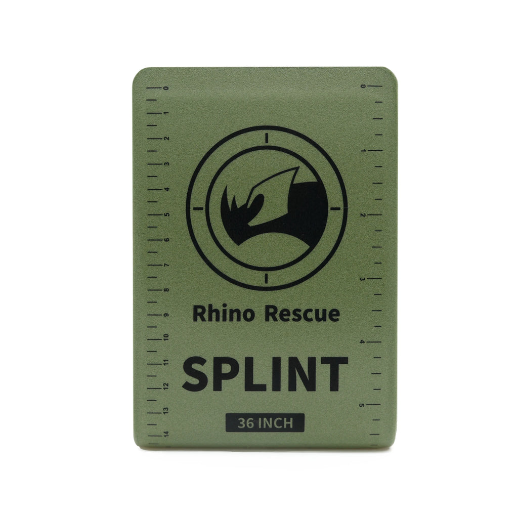 RHINO RESCUE First Aid Splint 36" X 4.3" Green-Gray, Keep Bones in Position For Camping Hiking Fixture Bone Emergency Kit