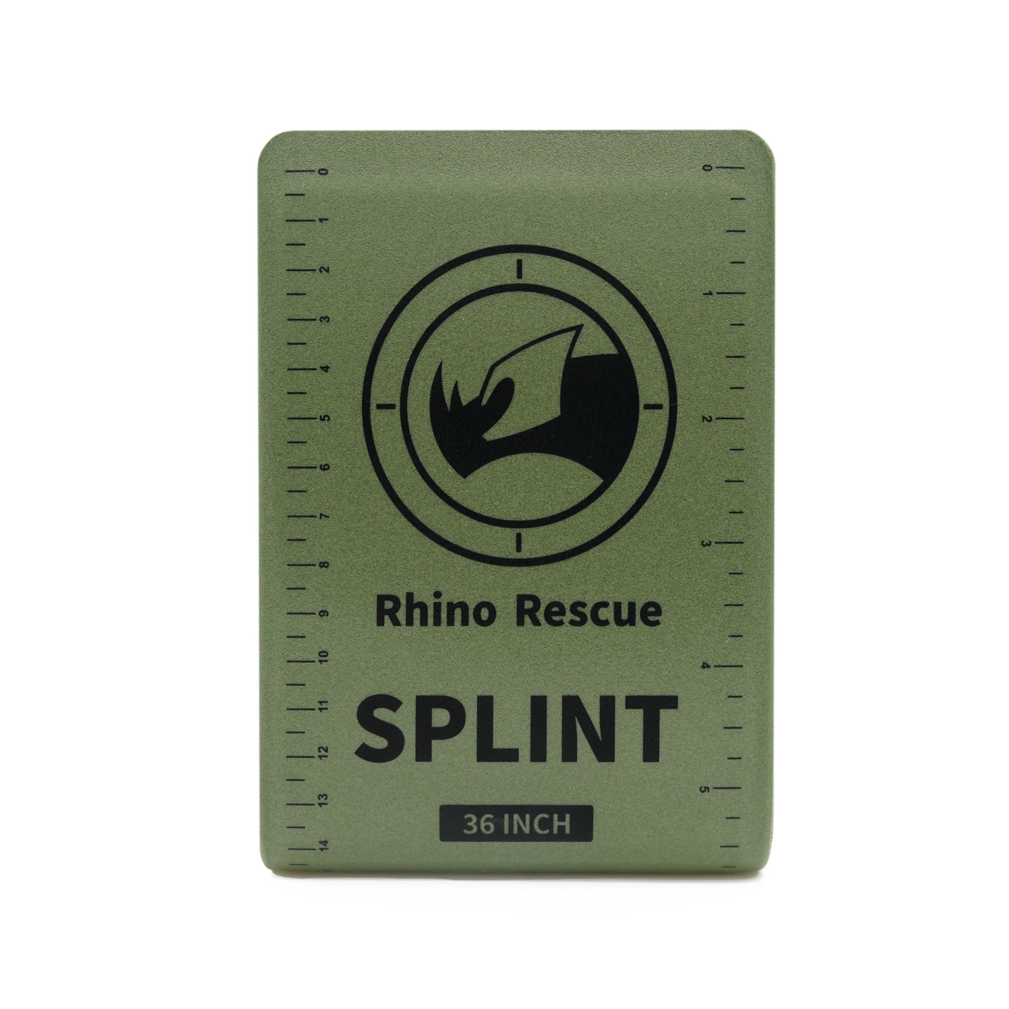 RHINO RESCUE First Aid Splint 36" X 4.3" Green-Gray, Keep Bones in Position For Camping Hiking Fixture Bone Emergency Kit