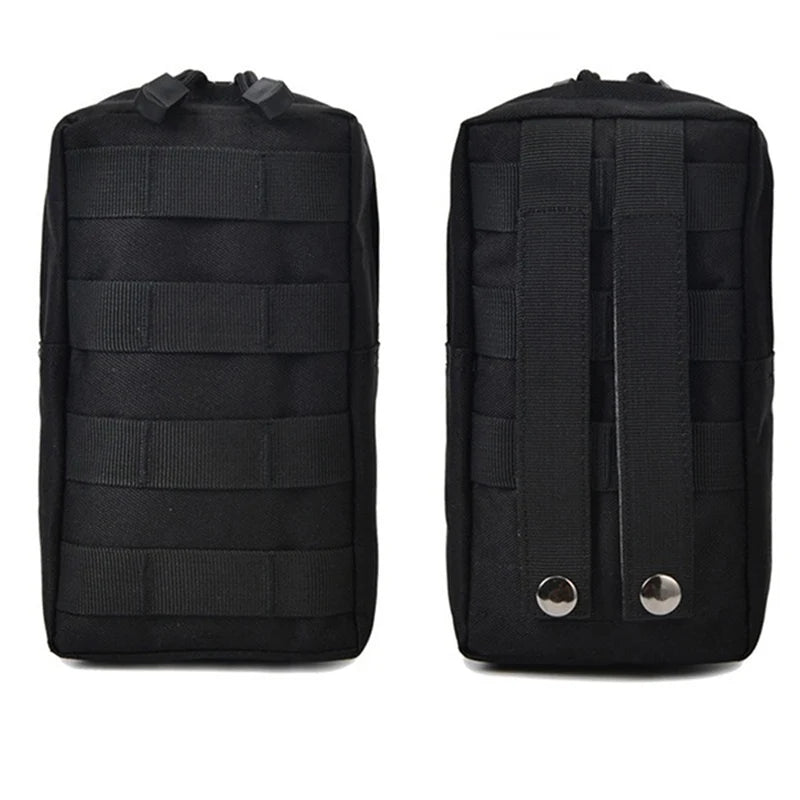 600D Oxford Outdoor  Bag EDC Molle Tool Zipper Waist Accessories Durable Belt Comouflage Pouch  Airsoft