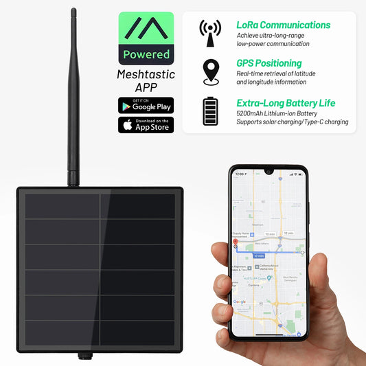 D5L Meshcore & Meshtasic Solar Powered Heltec LoRa 32 V4 ESP32 With GPS, LoRa Module and WiFi, Bluetooth Low Power Solar