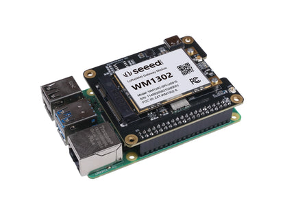 WM1302 Raspberry Pi Hat, Add-on board for WM1302 LoRaWAN Module, Based on LoRa Concentrator Semtech SX1302