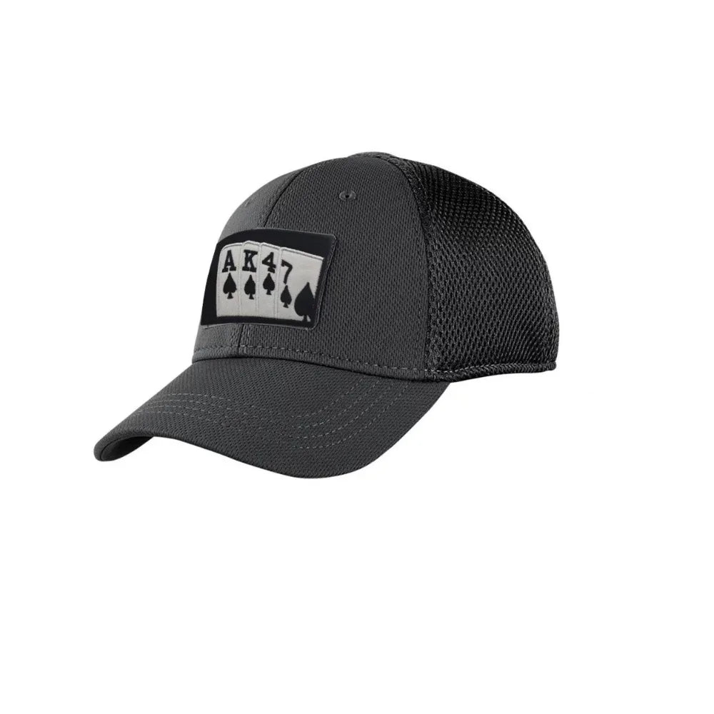 AK47 Poker Funny Meme Velcros Patch Morale Military Hook & Loop Fastener Embroidered for Tactical Molle Backpack, Jackets